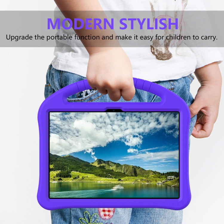 For Blackview Tab 7 WiFi 2022 EVA Shockproof Tablet Case with Holder(Purple)