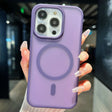 For iPhone 14 Pro Max Transparent TPU Hybrid PC Magsafe Phone Case(Purple) - iPhone 14 Pro Max Cases by PMC TechLife | Online Shopping South Africa | PMC TechLife