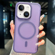 For iPhone 15 Plus Transparent TPU Hybrid PC Magsafe Phone Case(Purple) - iPhone 15 Plus Cases by PMC TechLife | Online Shopping South Africa | PMC TechLife | Buy Now Pay Later Mobicred