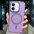 For iPhone 16 Plus Transparent TPU Hybrid PC Magsafe Phone Case(Purple) - free shipping - PMC TechLife - Order now!