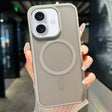 For iPhone 16 Transparent TPU Hybrid PC Magsafe Phone Case(Grey) - iPhone 16 Cases by PMC TechLife | Online Shopping South Africa | PMC TechLife | Buy Now Pay Later Mobicred