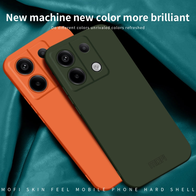 For Xiaomi Redmi Note 13 5G MOFI Qin Series Skin Feel All-inclusive PC Phone Case(Orange)