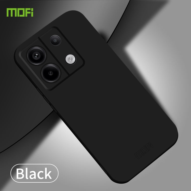 For Xiaomi Redmi Note 13 Pro 5G MOFI Qin Series Skin Feel All-inclusive PC Phone Case(Black)