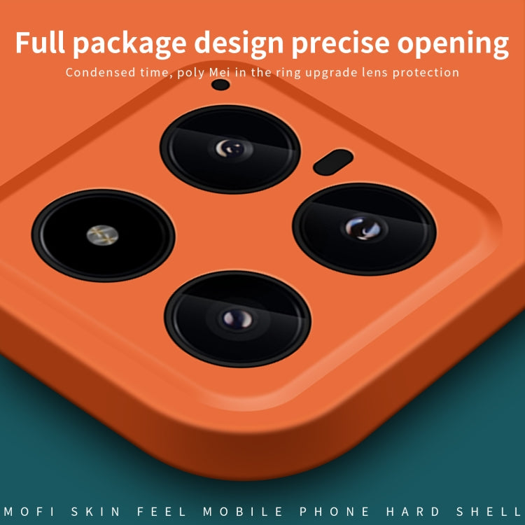 For Xiaomi 14 MOFI Qin Series Skin Feel All-inclusive PC Phone Case(Green)