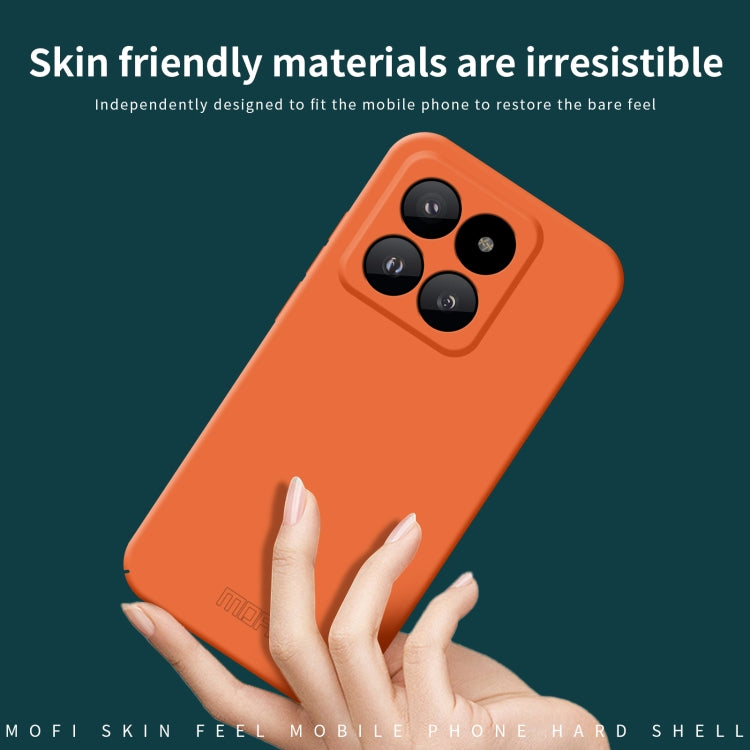 For Xiaomi 14 Pro MOFI Qin Series Skin Feel All-inclusive PC Phone Case(Blue)