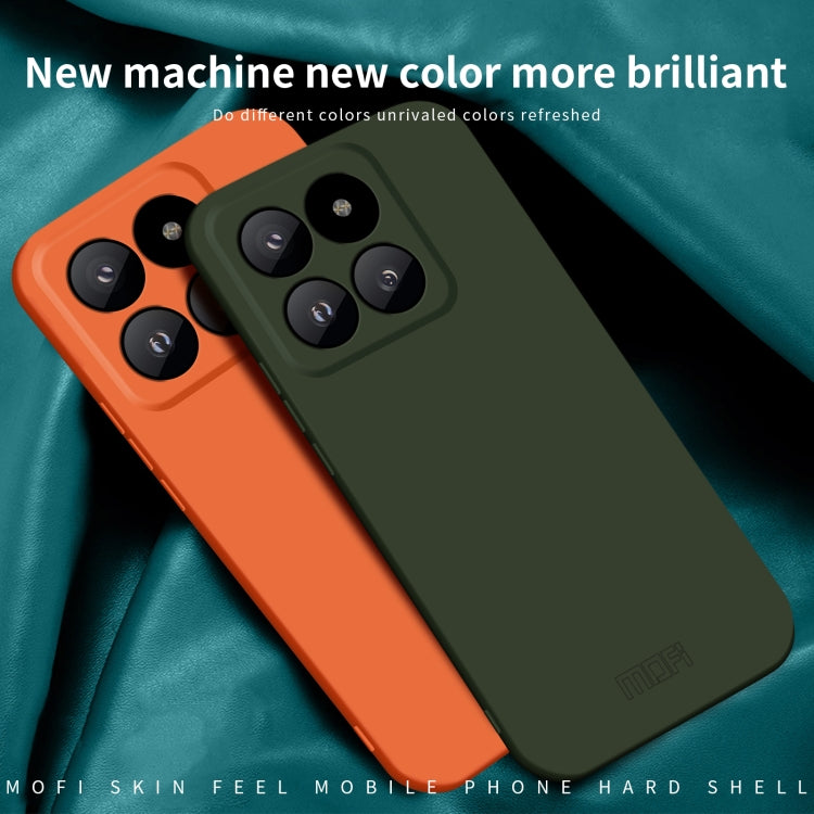 For Xiaomi 14 Pro MOFI Qin Series Skin Feel All-inclusive PC Phone Case(Green)