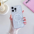 For iPhone 12 / 12 Pro Shell Texture MagSafe TPU Phone Case(White) - iPhone 12 / 12 Pro Cases by PMC TechLife | Online Shopping South Africa | PMC TechLife