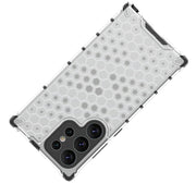 For Samsung Galaxy S24 Ultra 5G Shockproof Honeycomb Phone Case(Blue)