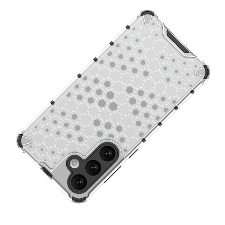 For Samsung Galaxy S24+ 5G Shockproof Honeycomb Phone Case(Black)