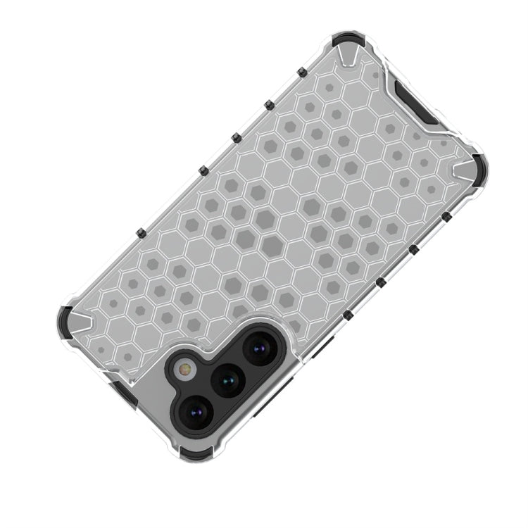 For Samsung Galaxy S24 5G Shockproof Honeycomb Phone Case(Red)