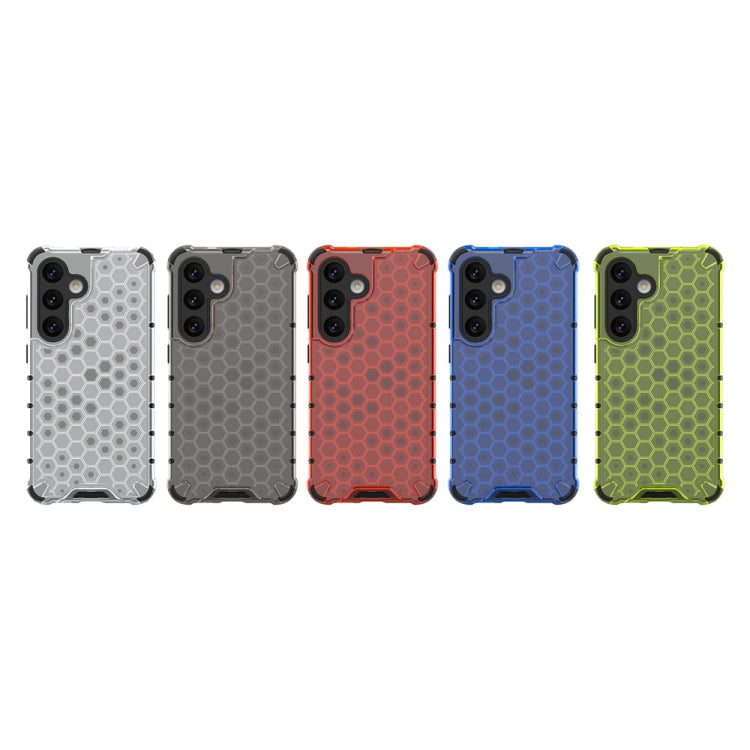 For Samsung Galaxy S24 5G Shockproof Honeycomb Phone Case(Red)