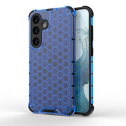 For Samsung Galaxy S24 5G Shockproof Honeycomb Phone Case(Blue)
