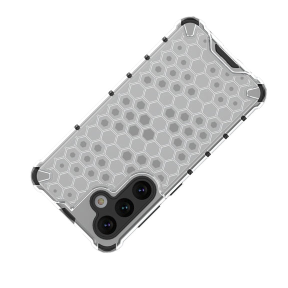 For Samsung Galaxy S24 5G Shockproof Honeycomb Phone Case(Blue)