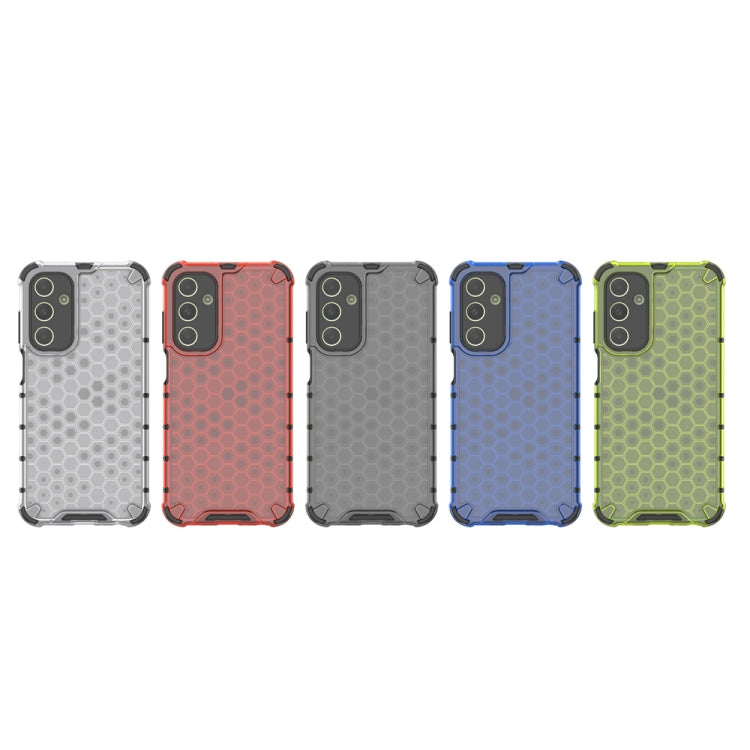 For Samsung Galaxy A25 5G Shockproof Honeycomb Phone Case(White)