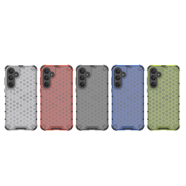 For Samsung Galaxy A55 Shockproof Honeycomb Phone Case(Black)
