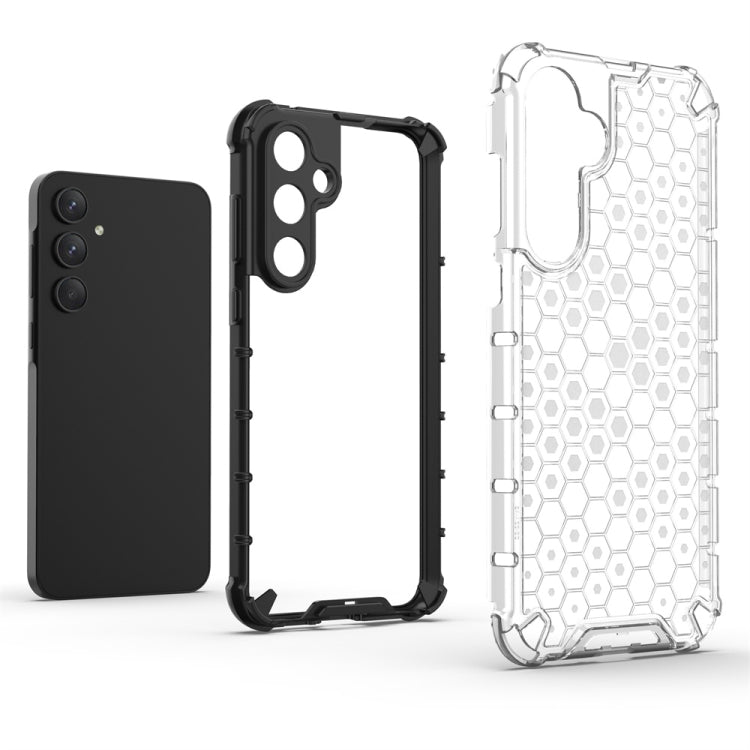 For Samsung Galaxy A55 Shockproof Honeycomb Phone Case(Red)