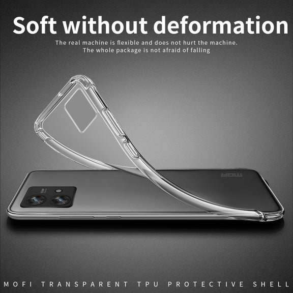 For Motorola Edge 40 Neo MOFI Ming Series Ultra-thin TPU Phone Case(Transparent)