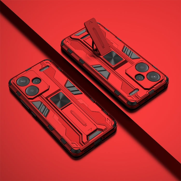 For Redmi Note 13 Pro+ Supersonic Armor PC Hybrid TPU Phone Case(Red)