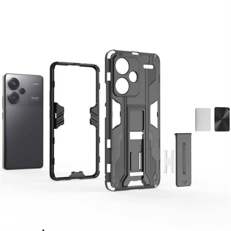 For Redmi Note 13 Pro+ Supersonic Armor PC Hybrid TPU Phone Case(Red)