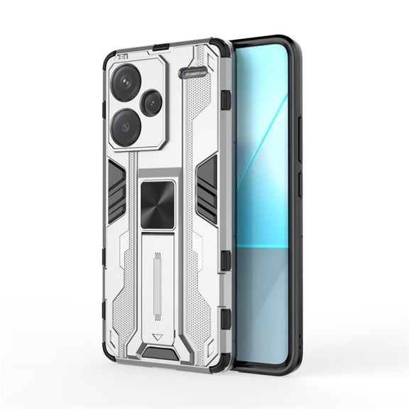 For Redmi Note 13 Pro+ Supersonic Armor PC Hybrid TPU Phone Case(Silver)