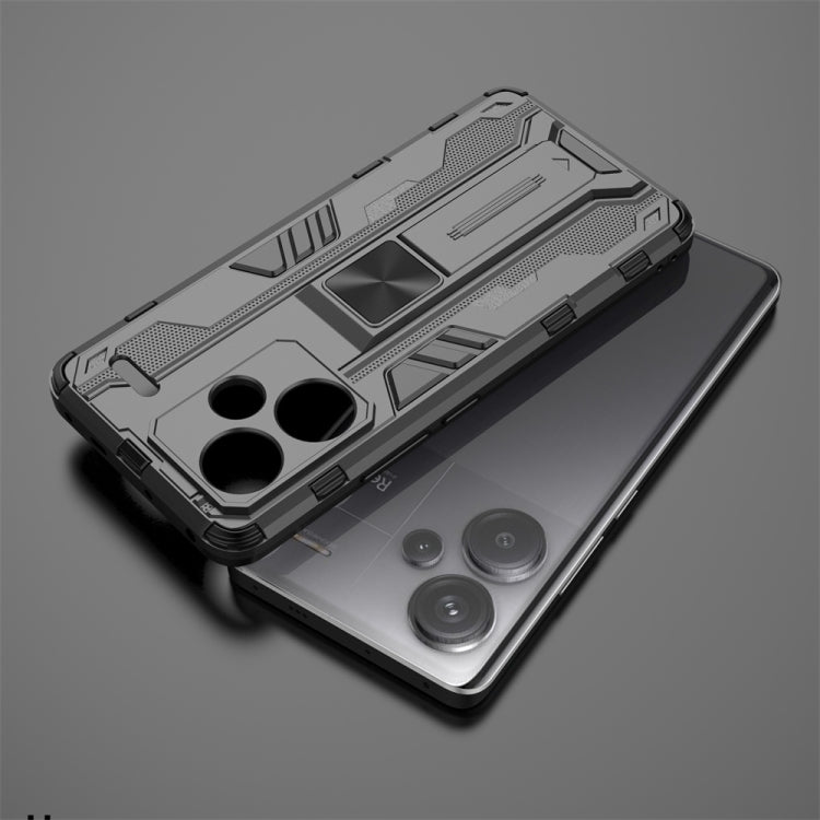 For Redmi Note 13 Pro+ Supersonic Armor PC Hybrid TPU Phone Case(Grey)