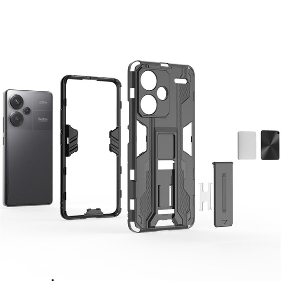 For Redmi Note 13 Pro+ Supersonic Armor PC Hybrid TPU Phone Case(Grey)