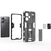 For Redmi Note 13 Pro 5G Supersonic Armor PC Hybrid TPU Phone Case(Red)