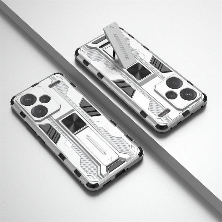 For Redmi Note 13 Pro 5G Supersonic Armor PC Hybrid TPU Phone Case(Silver)