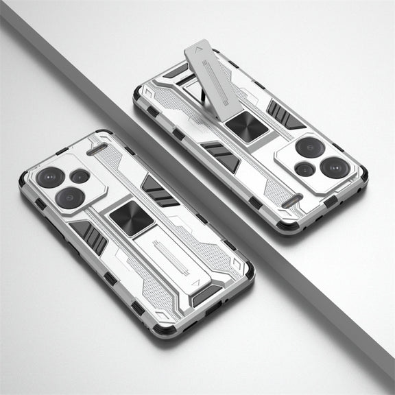 For Redmi Note 13 Pro 5G Supersonic Armor PC Hybrid TPU Phone Case(Silver)