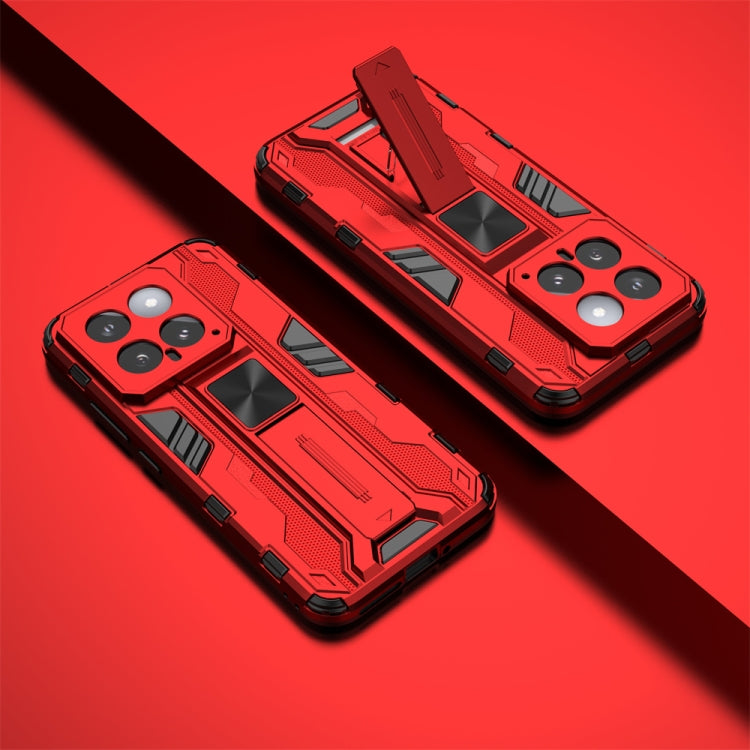 For Xiaomi 14 Supersonic Armor PC Hybrid TPU Phone Case(Red)