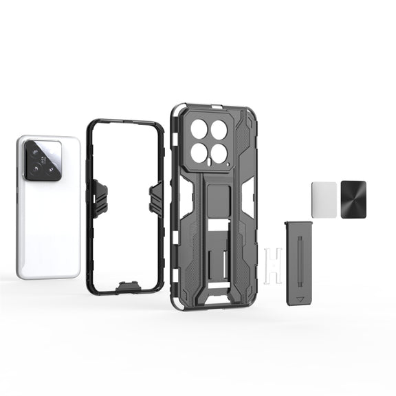 For Xiaomi 14 Supersonic Armor PC Hybrid TPU Phone Case(Grey)
