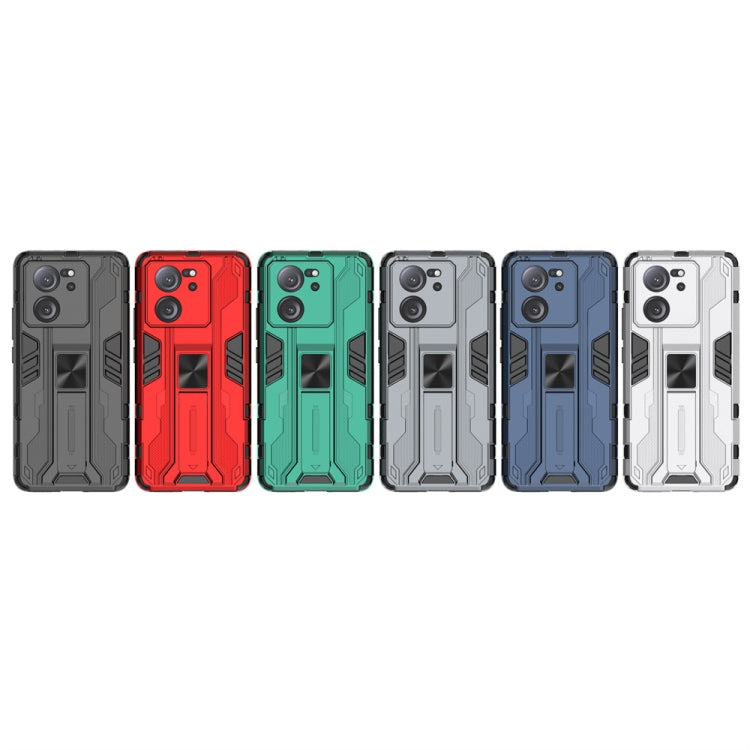 For Xiaomi 13T Supersonic Armor PC Hybrid TPU Phone Case(Red)
