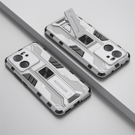 For Xiaomi 13T Supersonic Armor PC Hybrid TPU Phone Case(Silver)