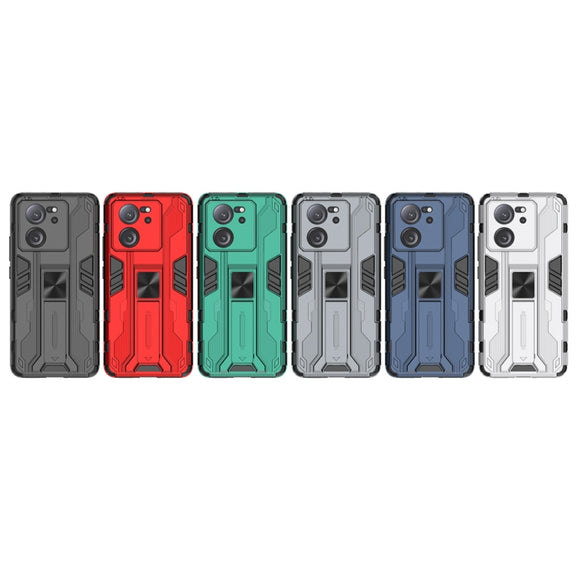 For Xiaomi 13T Supersonic Armor PC Hybrid TPU Phone Case(Grey)
