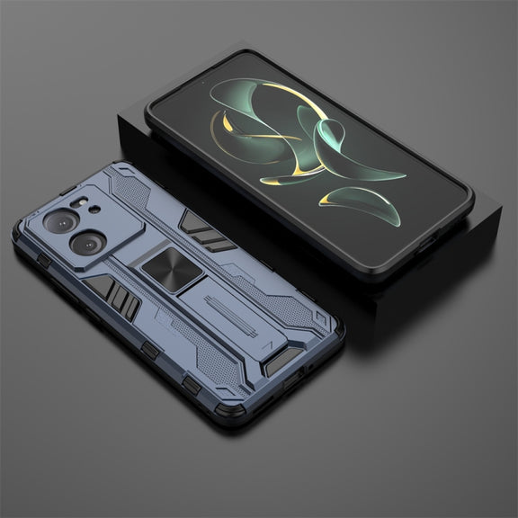For Xiaomi 13T Pro Supersonic Armor PC Hybrid TPU Phone Case(Blue)
