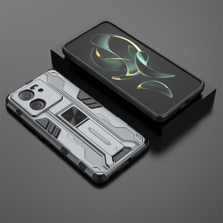 For Xiaomi 13T Pro Supersonic Armor PC Hybrid TPU Phone Case(Grey)