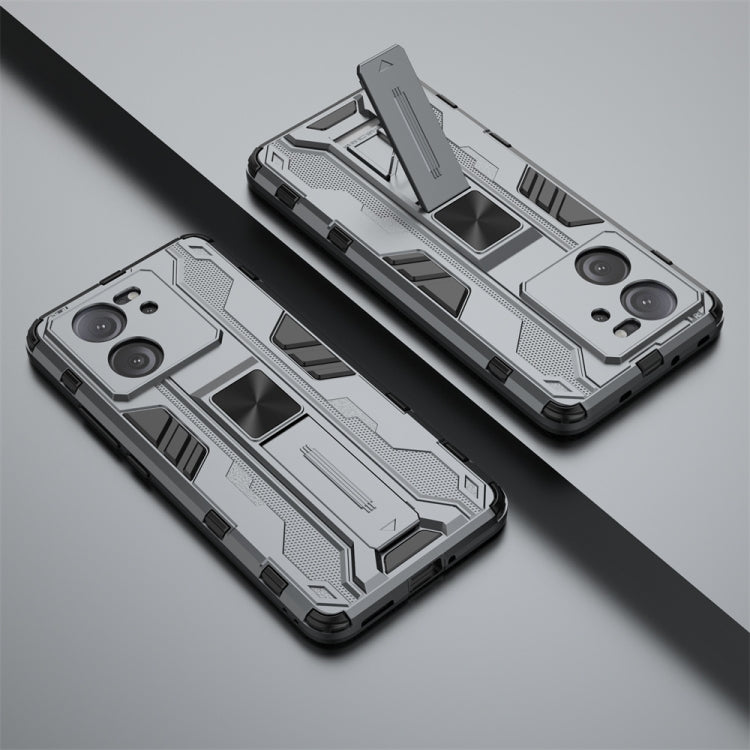 For Xiaomi 13T Pro Supersonic Armor PC Hybrid TPU Phone Case(Grey)