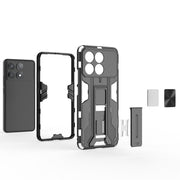 For Redmi K70 Supersonic Armor PC Hybrid TPU Phone Case(Grey)
