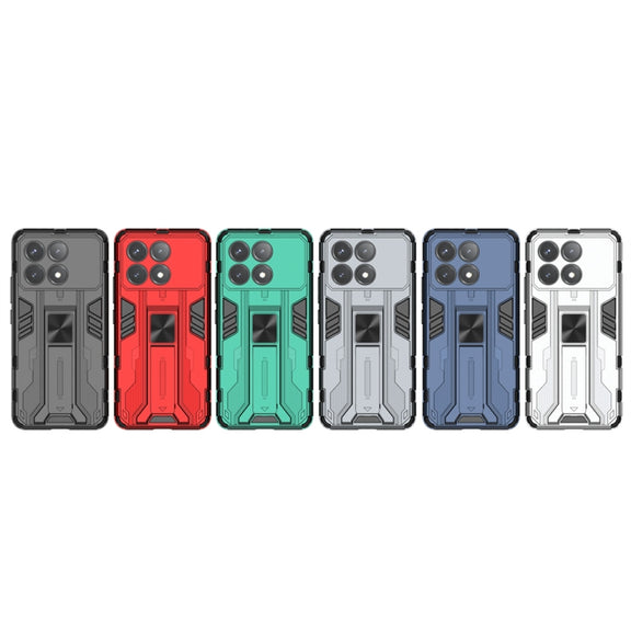For Redmi K70 Supersonic Armor PC Hybrid TPU Phone Case(Grey)