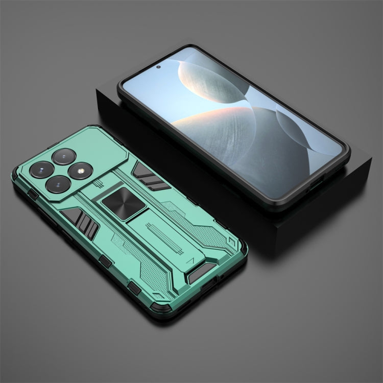 For Redmi K70 Pro Supersonic Armor PC Hybrid TPU Phone Case(Green)