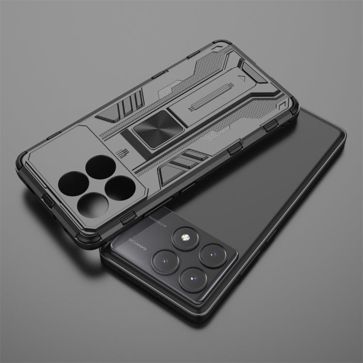 For Redmi K70E Supersonic Armor PC Hybrid TPU Phone Case(Red)