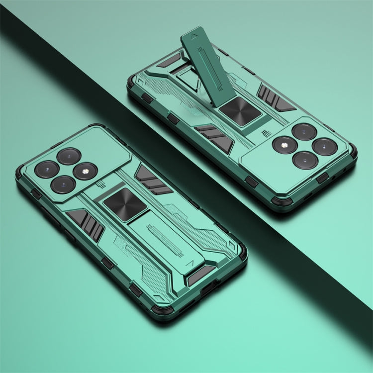 For Redmi K70E Supersonic Armor PC Hybrid TPU Phone Case(Green)