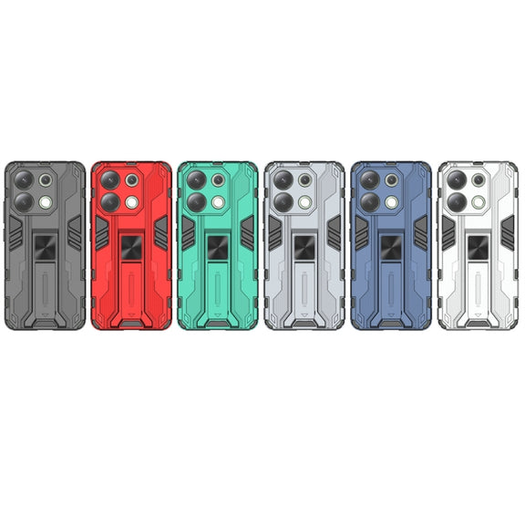 For Redmi Note 13 4G Supersonic Armor PC Hybrid TPU Phone Case(Blue)