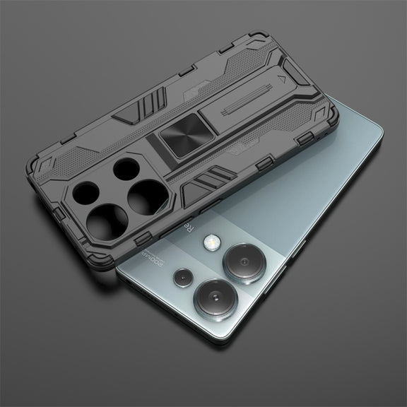 For  Redmi Note 13 Pro 4G Supersonic Armor PC Hybrid TPU Phone Case(Red)