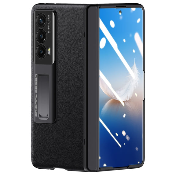 For Honor Magic Vs2 Pioneer Skin-Feel Case-film Integral Hinge Shockproof Phone Case(Black)
