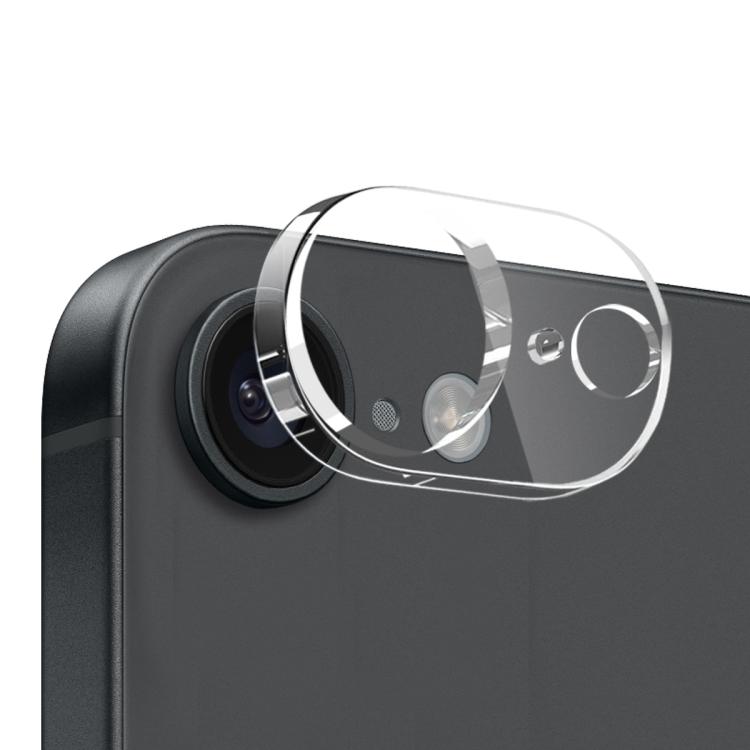 For iPhone 16e NORTHJO 3 in 1 TPU Phone Case with Screen Film and Lens Film(Clear)