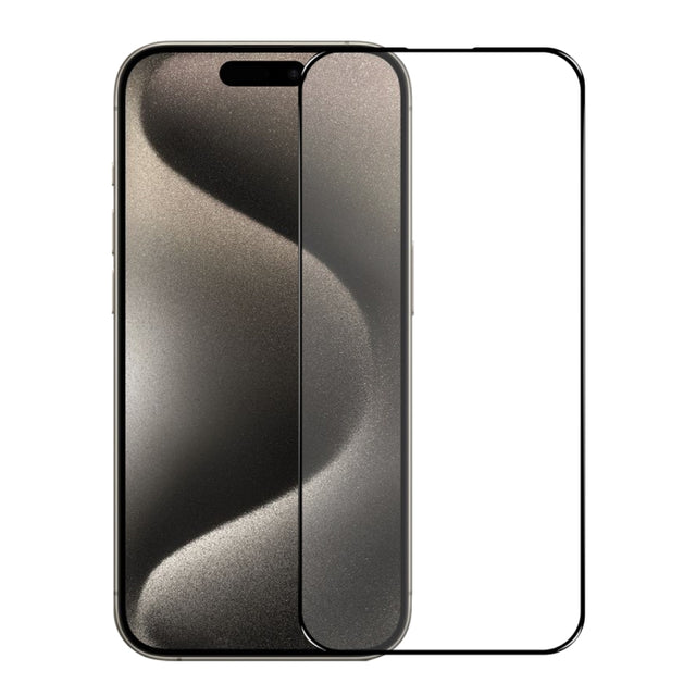 For iPhone 15 Pro NORTHJO A++ Screen Protector Full Glue Silk Printing Tempered Glass Film