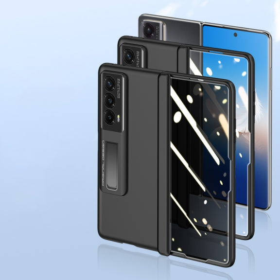 For Honor Magic Vs2 Skin-sensitive Case-film Integral Hinge Shockproof Phone Case(Blue)