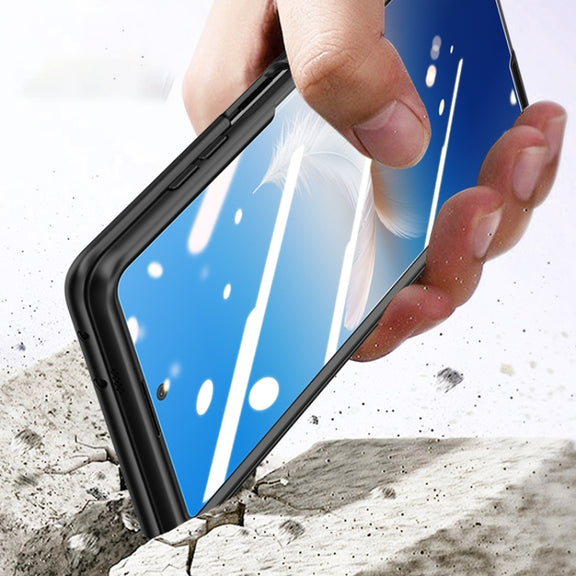 For Honor Magic Vs2 Skin-sensitive Case-film Integral Hinge Shockproof Phone Case(Blue)