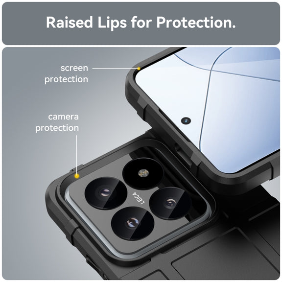 For Xiaomi 14 Pro Full Coverage Shockproof TPU Phone Case(Black)